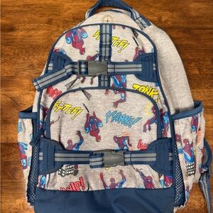 Pottery Barn Kids Spider-Man Backpack - Blue and Gray
